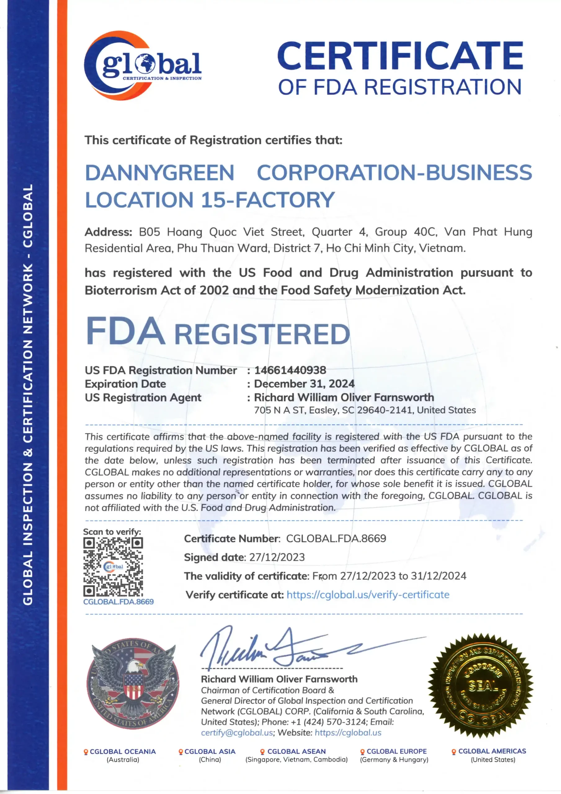 DANNYGREEN - FDA