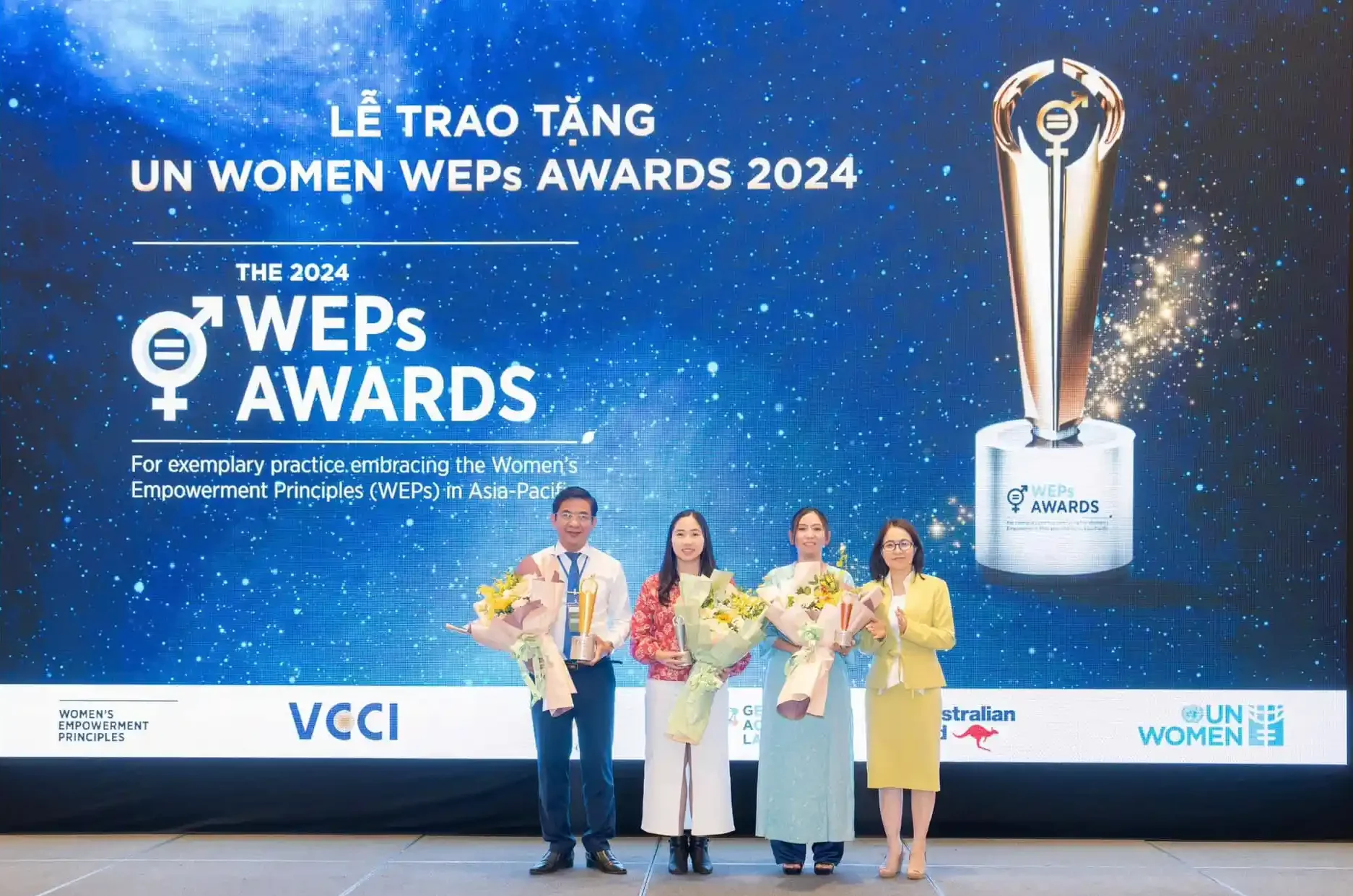 DannyGreen Vinh Dự Nhận Giải Thưởng “Lãnh Đạo Cam Kết Thực Hành Bình Đẳng Giới” Tại UN Women WEPs Awards 2024