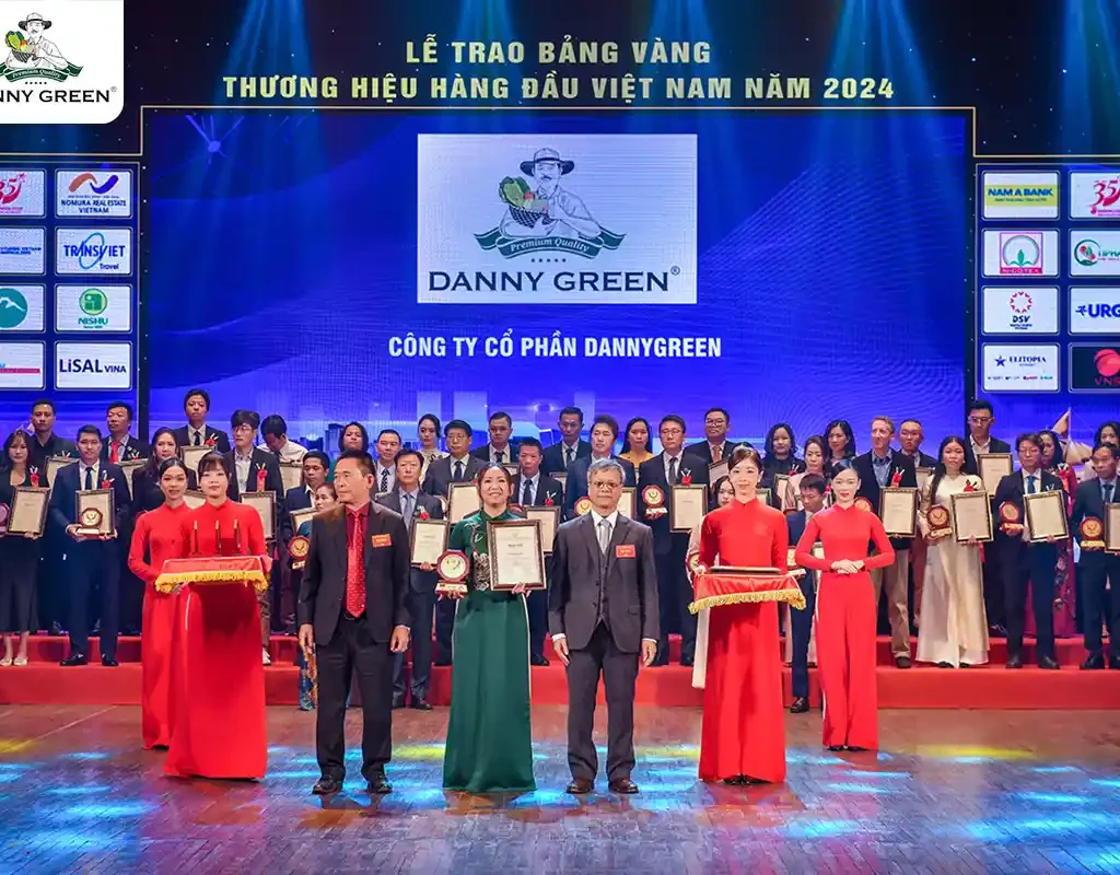 DANNYGREEN VINH DỰ ĐẠT GIẢI THƯỞNG "THƯƠNG HIỆU XUẤT SẮC HÀNG ĐẦU VIỆT NAM 2024"